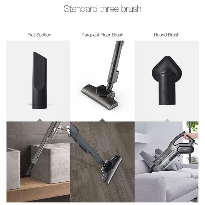 Xiaomi Deerma DX700 2in1 Handheld Vacuum Cleaner Grey - Fujishop ID