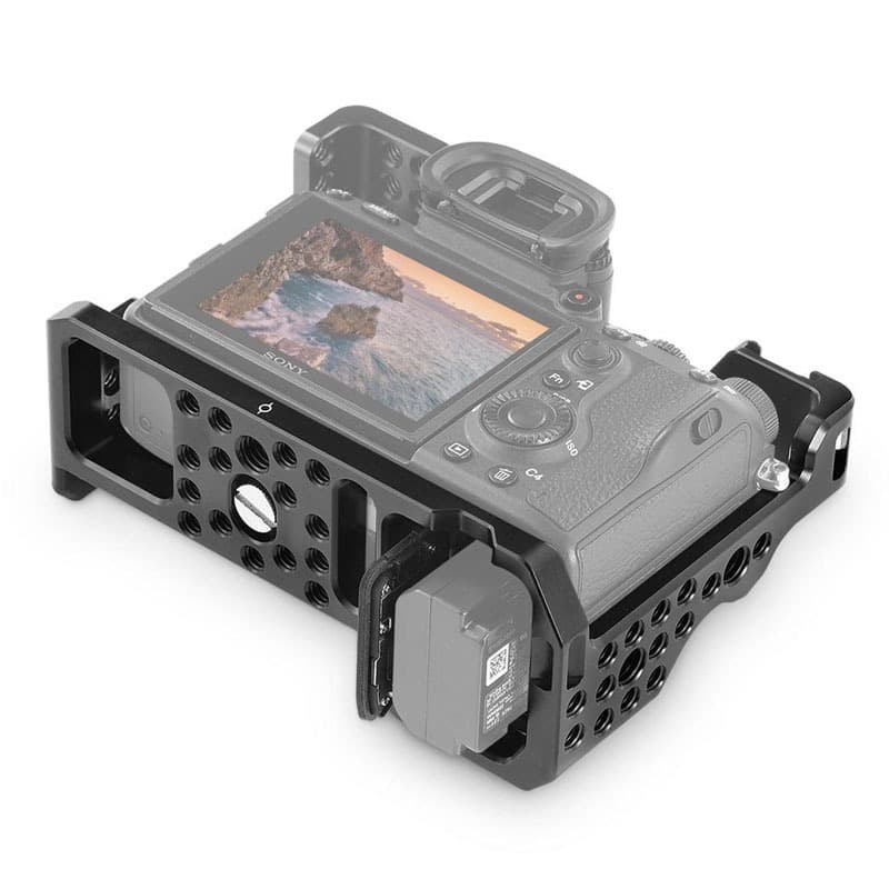 thumbnail image 2 of FUGASUN Aluminum Camera Cage Rig For Sony A9, A7III (A7M3), A7RIII – Arca Swiss Compatible With Cold Shoe 2 of 10
