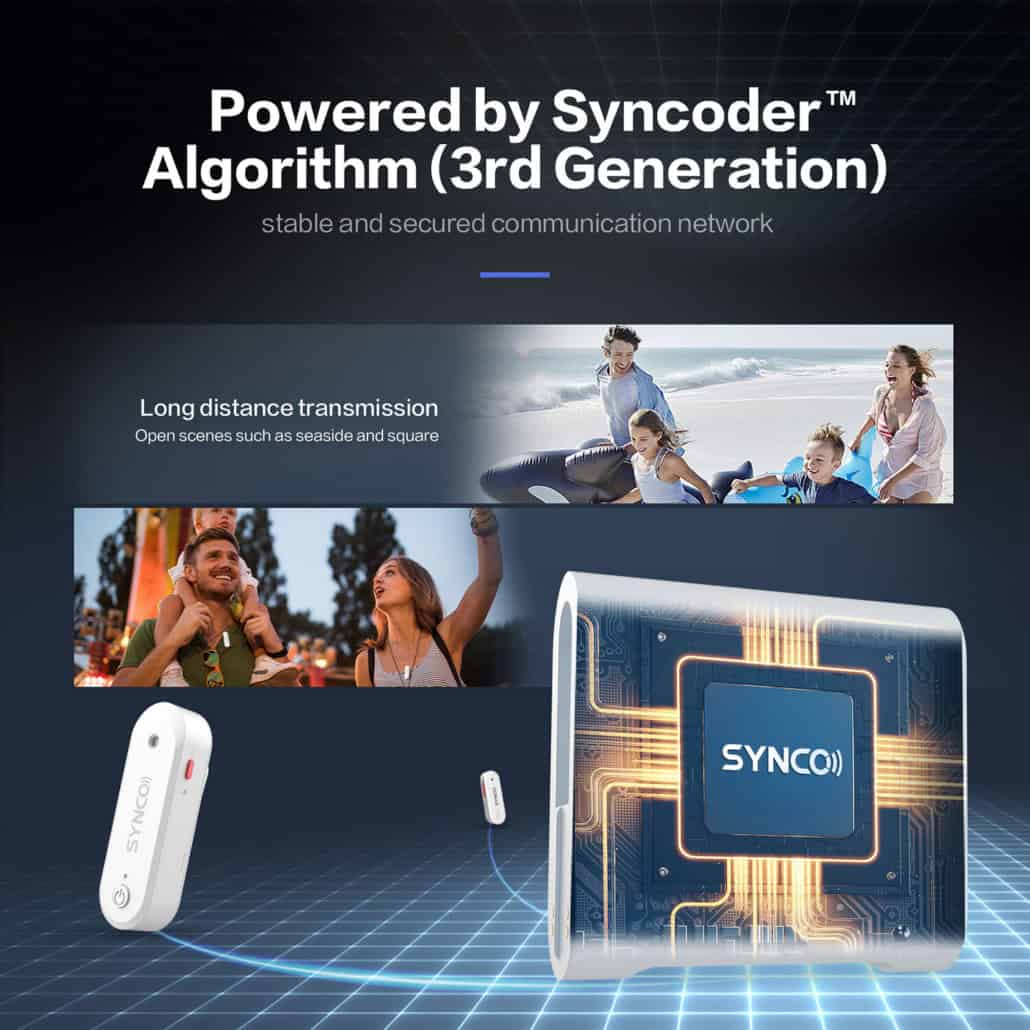Synco G3 2-Person Compact Wireless Microphone Camera Smartphone ...